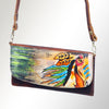ADBGM112 Hand-Painted Scene Leather Crossbody - Southwestern Western Design