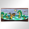 ADBGM112 Hand-Painted Scene Leather Crossbody - Southwestern Western Design