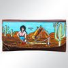 ADBGM112 Hand-Painted Scene Leather Crossbody - Southwestern Western Design