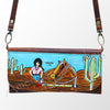 ADBGM112 Hand-Painted Scene Leather Crossbody - Southwestern Western Design