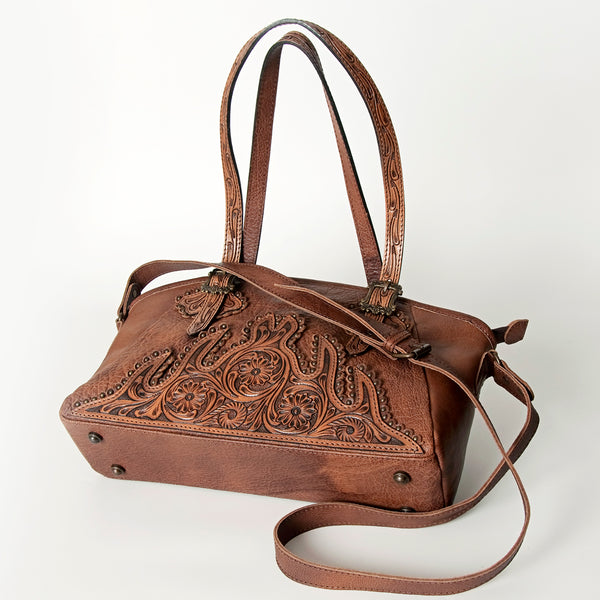 ADBG711A American Darling Handcrafted Hand Tooled Leather Western Tote Bag