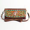 ADBGM102 Western Floral Tooled Leather Crossbody - Boho Rodeo Clutch