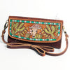 ADBGM102 Western Floral Tooled Leather Crossbody - Boho Rodeo Clutch