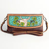 ADBGM102 Western Floral Tooled Leather Crossbody - Boho Rodeo Clutch