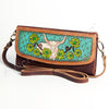 ADBGM102 Western Floral Tooled Leather Crossbody - Boho Rodeo Clutch