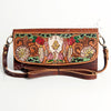 ADBGM102 Western Floral Tooled Leather Crossbody - Boho Rodeo Clutch