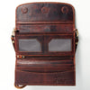 ADBGM102 Western Floral Tooled Leather Crossbody - Boho Rodeo Clutch