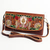 ADBGM102 Western Floral Tooled Leather Crossbody - Boho Rodeo Clutch