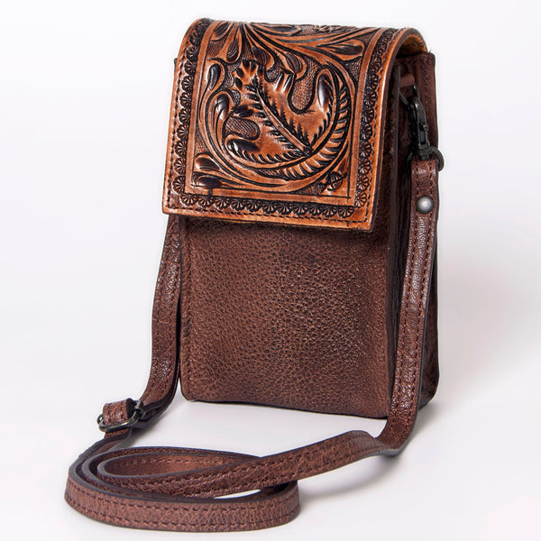 LC-ADBGZ326 Cellphone Holder Genuine Western Leather Women Bag