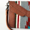 ADBG716 American Darling Western Leather Envelope Bag Hand Woven Saddle Blanket Crossbody