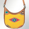 ADBG726 American Darling Hand Tooled Floral Crossbody Bag Hand Woven Saddle Blanket Western Purse