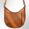 ADBG726 American Darling Hand Tooled Floral Crossbody Bag Hand Woven Saddle Blanket Western Purse