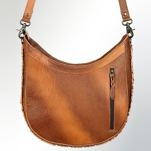 ADBG726 American Darling Hand Tooled Floral Crossbody Bag Hand Woven Saddle Blanket Western Purse