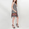 ADBGA188 American Darling Southwestern Wool & Leather Fringe Crossbody Bag with Hand-Tooled Flap