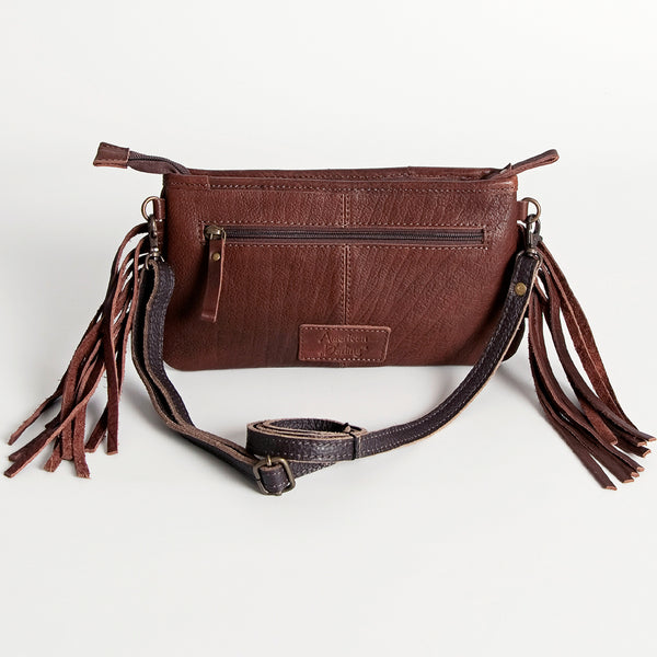 ADBGA189 American Darling Hand Tooled Leather Saddle Blanket Small Cross body Bag