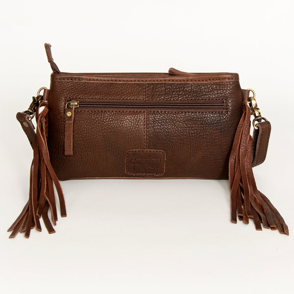ADBGA189 American Darling Hand Tooled Leather Saddle Blanket Small Cross body Bag