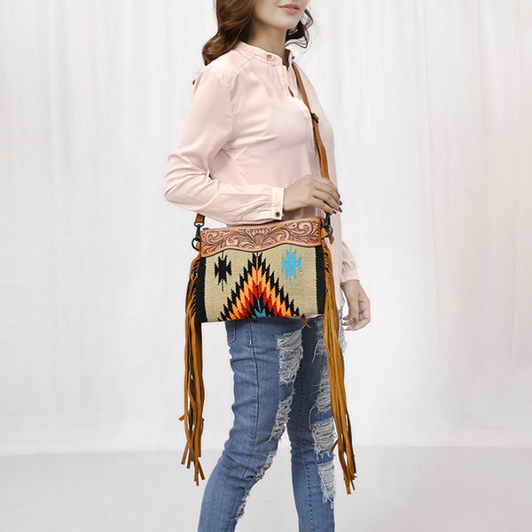 LC-ADBGZ184LCrossbody Genuine Western Leather Women Bag Becca