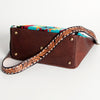 ADBGA201 American Darling Hand Tooled Saddle Blanket Genuine Leather Messenger Bag