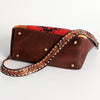 ADBGA201 American Darling Hand Tooled Saddle Blanket Genuine Leather Messenger Bag