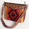 ADBGA201 American Darling Hand Tooled Saddle Blanket Genuine Leather Messenger Bag