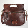 SWC173 Studded Leather Clutch Bag
