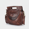 SWC173 Studded Leather Clutch Bag