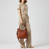 SWC178 Bronzaro - Leather Studded Tote Bag