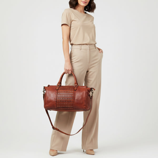 SWC185 Caurina - Grain Leather Tote Bag