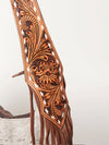 ADBGI112 Sage Western Hobo Bag - Genuine Leather with Tan Hair-On Hide & Tooled Strap