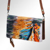 ADBGM169 Hand-Painted Leather Crossbody Purse - Multiple Western Scene