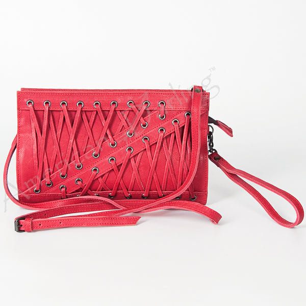 ADBG684 American Darling Handcrafted Lace-Up Western Leather Crossbody Bag