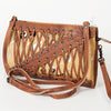 ADBG684 American Darling Handcrafted Lace-Up Western Leather Crossbody Bag