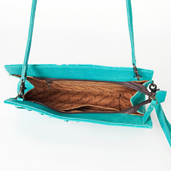 ADBG684 American Darling Handcrafted Lace-Up Western Leather Crossbody Bag