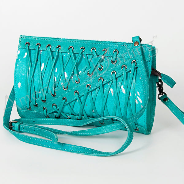 ADBG684 American Darling Handcrafted Lace-Up Western Leather Crossbody Bag