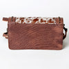 ADBG683A American Darling Cowhide & Leather Crossbody Bag with Turquoise & Studs