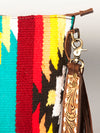 ADBGA205 American Darling Fringed Saddle Blanket Hand Tooled Large Cross body Bag
