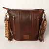 ADBGA205 American Darling Fringed Saddle Blanket Hand Tooled Large Cross body Bag