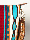 ADBGA205 American Darling Fringed Saddle Blanket Hand Tooled Large Cross body Bag