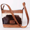 LC-ADBGZ451 Cowhide & Tooled Leather Western Tote Bag - American Darling