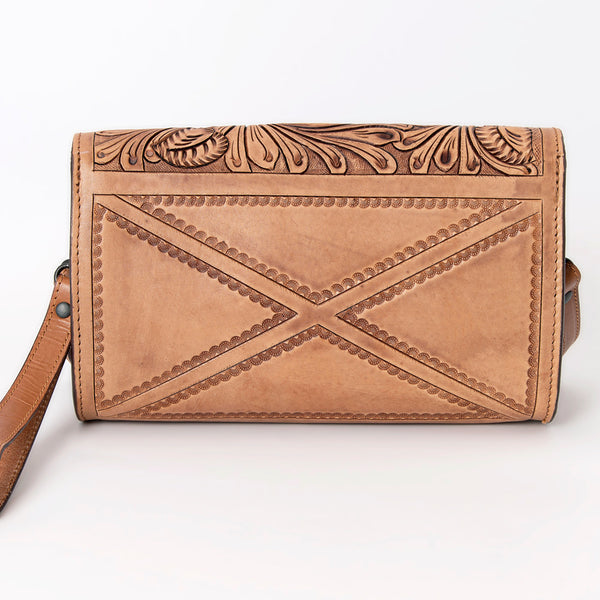 LC-ADBGZ460 Wristlet Genuine Western Leather Women Bag