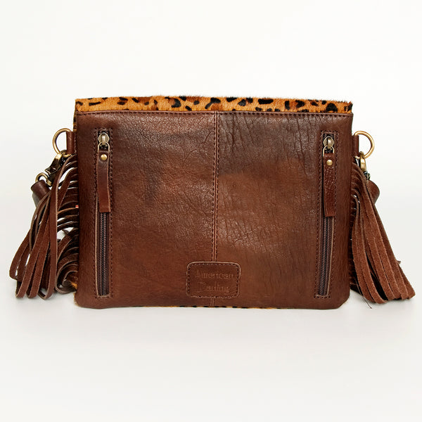 ADBGA176A American Darling Hand Tooled Leather Hair-On Cowhide Envelope Women