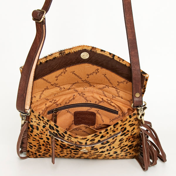ADBGA176A American Darling Hand Tooled Leather Hair-On Cowhide Envelope Women