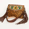 ADBGA176A American Darling Hand Tooled Leather Hair-On Cowhide Envelope Women
