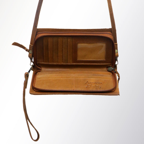 ADBGM169 Hand-Painted Leather Crossbody Purse - Multiple Western Scene
