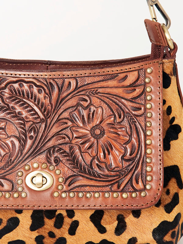 ADBGI177 Hobo Hair On Genuine Western Leather Women Bag