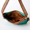 ADBG713 American Darling Handcrafted Hand Tooled Leather Hobo Bag with Hair-On Cowhide