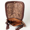 ADBGA207 American Darling Hand Tooled Saddle Blanket Fringed Leather Cross body Bag