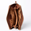 ADBGZ467 Brown & White Cowhide Zip-Around Leather Wallet - American Darling