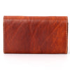 ADBGH105 Tooled Leather Western Wallet - Turquoise Stone Inlay & Floral Design