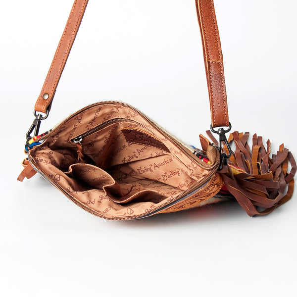 LC-ADBGZ184P Crossbody Genuine Western Leather Women Bag